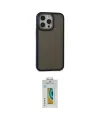 ieg™ iPhone 14 Pro Max Kılıf Eksen Işık - Siyah Polymer Nano Ekran Koruyucu