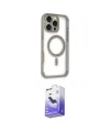 ieg™ iPhone 14 Pro Max Kılıf Eksen Klasik Koleksiyonu - Siyah Bilvis 5in1 5D Magic Hayalet Cam Ekran Koruyucu