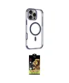 ieg™ iPhone 14 Pro Max Kılıf Eksen Klasik Koleksiyonu - Siyah Buffer Cam Ekran Koruyucu