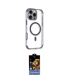 ieg™ iPhone 14 Pro Max Kılıf Eksen Klasik Koleksiyonu - Siyah Buffer Hayalet Cam Ekran Koruyucu