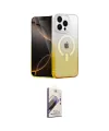 ieg™ iPhone 14 Pro Max Kılıf Eksen Minimal Özel Seri - Siyah Bilvis 3D Mat Cam Ekran Koruyucu