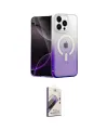 ieg™ iPhone 14 Pro Max Kılıf Eksen Minimal Özel Seri - Siyah Bilvis 3D Mat Cam Ekran Koruyucu