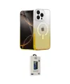 ieg™ iPhone 14 Pro Max Kılıf Eksen Minimal Özel Seri - Siyah Bilvis Hayalet Cam Ekran Koruyucu