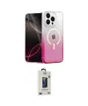 ieg™ iPhone 14 Pro Max Kılıf Eksen Minimal Özel Seri - Siyah Bilvis Hayalet Cam Ekran Koruyucu
