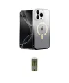 ieg™ iPhone 14 Pro Max Kılıf Eksen Minimal Özel Seri - Siyah Joko Magic 5D Hayalet Cam