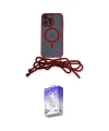 ieg™ iPhone 14 Pro Max Kılıf Eksen Özel Seri - Siyah Bilvis 5in1 3D Magic Cam Ekran Koruyucu