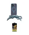 ieg™ iPhone 14 Pro Max Kılıf Eksen Özel Seri - Siyah Buffer Cam Ekran Koruyucu