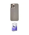 ieg™ iPhone 14 Pro Max Kılıf Eksen Prime - Siyah Bilvis 5in1 5D Magic Hayalet Cam Ekran Koruyucu