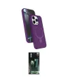ieg™ iPhone 14 Pro Max Kılıf İz Işık Koleksiyonu - Şeffaf 360 Full Body Arka Koruyucu