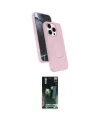 ieg™ iPhone 14 Pro Max Kılıf İz Işık Koleksiyonu - Siyah 360 Mat Full Body Arka Koruyucu