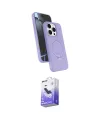 ieg™ iPhone 14 Pro Max Kılıf İz Işık Koleksiyonu - Siyah Bilvis 5in1 5D Magic Hayalet Cam Ekran Koruyucu