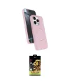 ieg™ iPhone 14 Pro Max Kılıf İz Işık Koleksiyonu - Siyah Buffer Cam Ekran Koruyucu