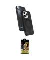 ieg™ iPhone 14 Pro Max Kılıf İz Işık Koleksiyonu - Siyah Buffer Cam Ekran Koruyucu