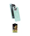 ieg™ iPhone 14 Pro Max Kılıf İz Işık Koleksiyonu - Siyah Buffer Cam Ekran Koruyucu