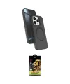ieg™ iPhone 14 Pro Max Kılıf İz Işık Koleksiyonu - Siyah Buffer Cam Ekran Koruyucu