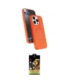 ieg™ iPhone 14 Pro Max Kılıf İz Işık Koleksiyonu - Siyah Buffer Cam Ekran Koruyucu