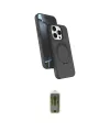 ieg™ iPhone 14 Pro Max Kılıf İz Işık Koleksiyonu - Siyah Joko Magic 5D Hayalet Cam