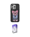 ieg™ iPhone 14 Pro Max Kılıf İz Minimal Koleksiyonu - Siyah Bilvis 5in1 3D Magic Cam Ekran Koruyucu