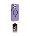 ieg™ iPhone 14 Pro Max Kılıf Kıvılcım Asil Özel Seri - Siyah Buffer Hayalet Cam Ekran Koruyucu