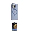 ieg™ iPhone 14 Pro Max Kılıf Kıvılcım Asil Özel Seri - Siyah Buffer Hayalet Cam Ekran Koruyucu