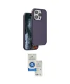 ieg™ iPhone 14 Pro Max Kılıf Kıvılcım Çizgi Serisi - Şeffaf Royal Nano Ekran Koruyucu