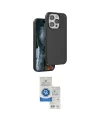 ieg™ iPhone 14 Pro Max Kılıf Kıvılcım Çizgi Serisi - Şeffaf Royal Nano Ekran Koruyucu