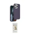 ieg™ iPhone 14 Pro Max Kılıf Kıvılcım Çizgi Serisi - Siyah Mat Seramik Nano Ekran Koruyucu