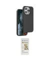 ieg™ iPhone 14 Pro Max Kılıf Kıvılcım Çizgi Serisi - Siyah Mat Seramik Nano Ekran Koruyucu