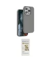ieg™ iPhone 14 Pro Max Kılıf Kıvılcım Çizgi Serisi - Siyah Mat Seramik Nano Ekran Koruyucu