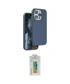 ieg™ iPhone 14 Pro Max Kılıf Kıvılcım Çizgi Serisi - Siyah Polymer Nano Ekran Koruyucu