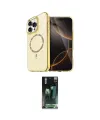 ieg™ iPhone 14 Pro Max Kılıf Kıvılcım Form Prime - Şeffaf 360 Full Body Arka Koruyucu