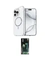 ieg™ iPhone 14 Pro Max Kılıf Kıvılcım Form Prime - Şeffaf 360 Full Body Arka Koruyucu