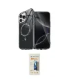ieg™ iPhone 14 Pro Max Kılıf Kıvılcım Form Prime - Siyah 6D Mat Seramik Hayalet Nano Ekran Koruyucu