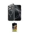 ieg™ iPhone 14 Pro Max Kılıf Kıvılcım Form Prime - Siyah Buffer Cam Ekran Koruyucu
