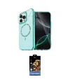 ieg™ iPhone 14 Pro Max Kılıf Kıvılcım Form Prime - Siyah Buffer Hayalet Cam Ekran Koruyucu