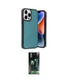ieg™ iPhone 14 Pro Max Kılıf Kıvılcım Işık Serisi - Şeffaf 360 Full Body Arka Koruyucu