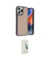 ieg™ iPhone 14 Pro Max Kılıf Kıvılcım Işık Serisi - Şeffaf Pasifik Cam Ekran Koruyucu