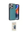 ieg™ iPhone 14 Pro Max Kılıf Kıvılcım Işık Serisi - Siyah 6D Mat Seramik Hayalet Nano Ekran Koruyucu