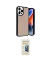 ieg™ iPhone 14 Pro Max Kılıf Kıvılcım Işık Serisi - Siyah 6D Mat Seramik Hayalet Nano Ekran Koruyucu