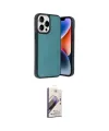 ieg™ iPhone 14 Pro Max Kılıf Kıvılcım Işık Serisi - Siyah Bilvis 3D Mat Cam Ekran Koruyucu