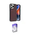 ieg™ iPhone 14 Pro Max Kılıf Kıvılcım Işık Serisi - Siyah Bilvis 5in1 3D Magic Cam Ekran Koruyucu