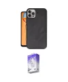 ieg™ iPhone 14 Pro Max Kılıf Kıvılcım Işık Serisi - Siyah Bilvis 5in1 3D Magic Cam Ekran Koruyucu