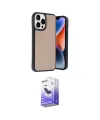 ieg™ iPhone 14 Pro Max Kılıf Kıvılcım Işık Serisi - Siyah Bilvis 5in1 5D Magic Hayalet Cam Ekran Koruyucu