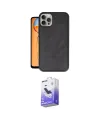 ieg™ iPhone 14 Pro Max Kılıf Kıvılcım Işık Serisi - Siyah Bilvis 5in1 5D Magic Hayalet Cam Ekran Koruyucu