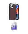 ieg™ iPhone 14 Pro Max Kılıf Kıvılcım Işık Serisi - Siyah Bilvis 5in1 5D Magic Hayalet Cam Ekran Koruyucu