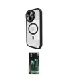ieg™ iPhone 14 Pro Max Kılıf Kıvılcım Modern Koleksiyonu - Şeffaf 360 Full Body Arka Koruyucu