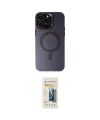 ieg™ iPhone 14 Pro Max Kılıf Kozmos Çizgi Prime - Siyah 6D Mat Seramik Hayalet Nano Ekran Koruyucu