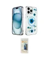 ieg™ iPhone 14 Pro Max Kılıf Kozmos Doku - Siyah 6D Mat Seramik Hayalet Nano Ekran Koruyucu