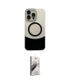 ieg™ iPhone 14 Pro Max Kılıf Kozmos Form Özel Seri - Siyah Bilvis 3D Mat Cam Ekran Koruyucu