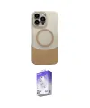 ieg™ iPhone 14 Pro Max Kılıf Kozmos Form Özel Seri - Siyah Bilvis 5in1 3D Magic Cam Ekran Koruyucu